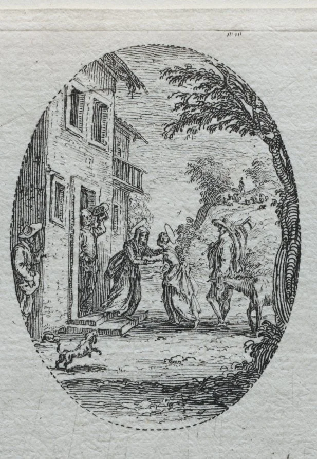 The Mysteries of the Passion:  The Visitation, by Jacques Callot, 1631