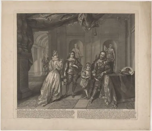 King Charles Taking Leave of His Children