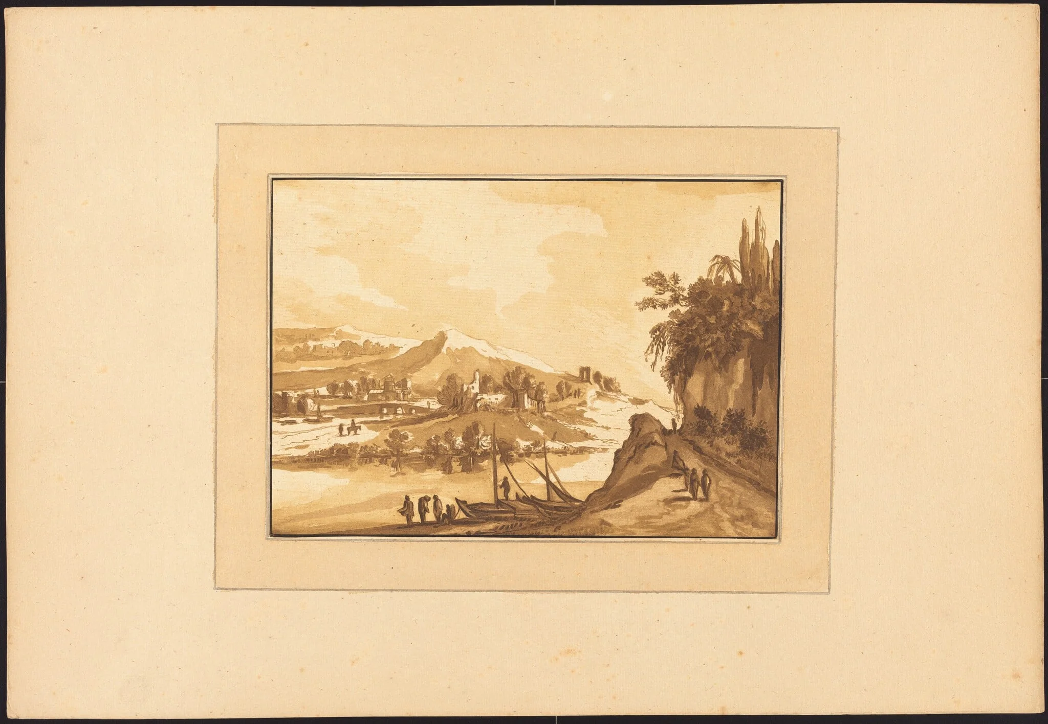 Landscape with Fishing Boats