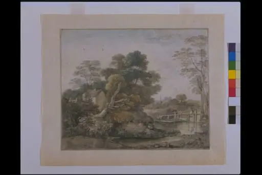 Landscape with Cottage and Stream