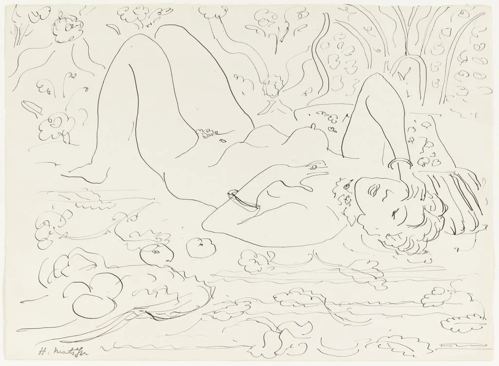 Untitled, by Henri Matisse, ink, 1927
