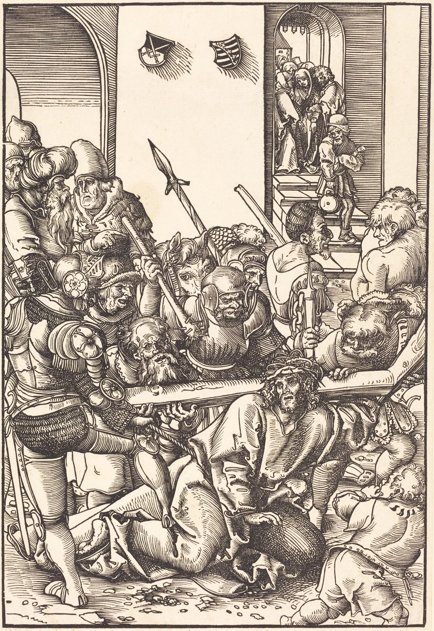 Christ Bearing the Cross, by Lucas Cranach the Elder, ink, 1509