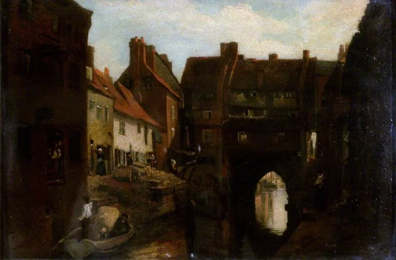 Old Houses on the High Bridge, Lincoln