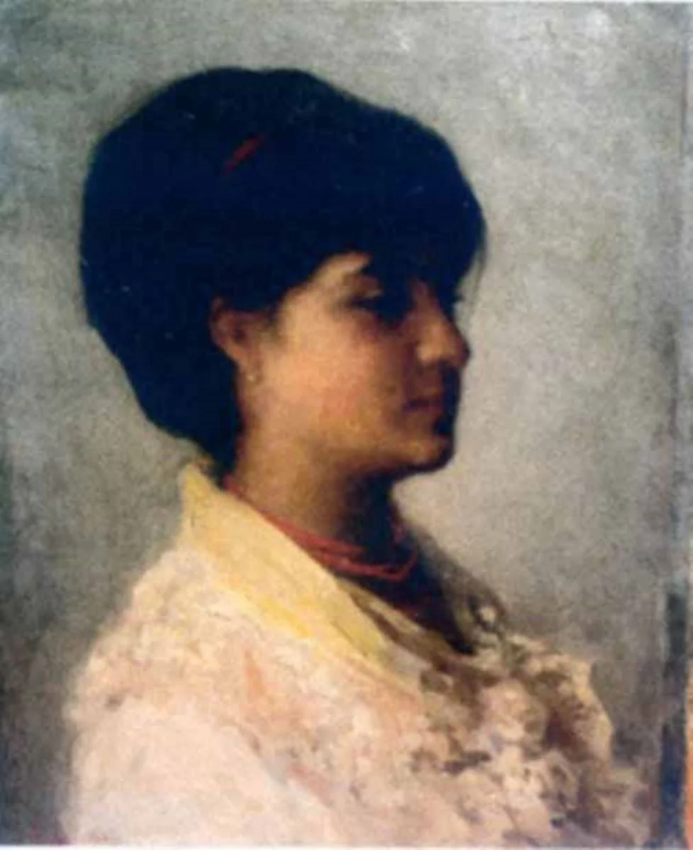 Profil de fată (Cap de fată), by Nicolae Grigorescu, unspecified