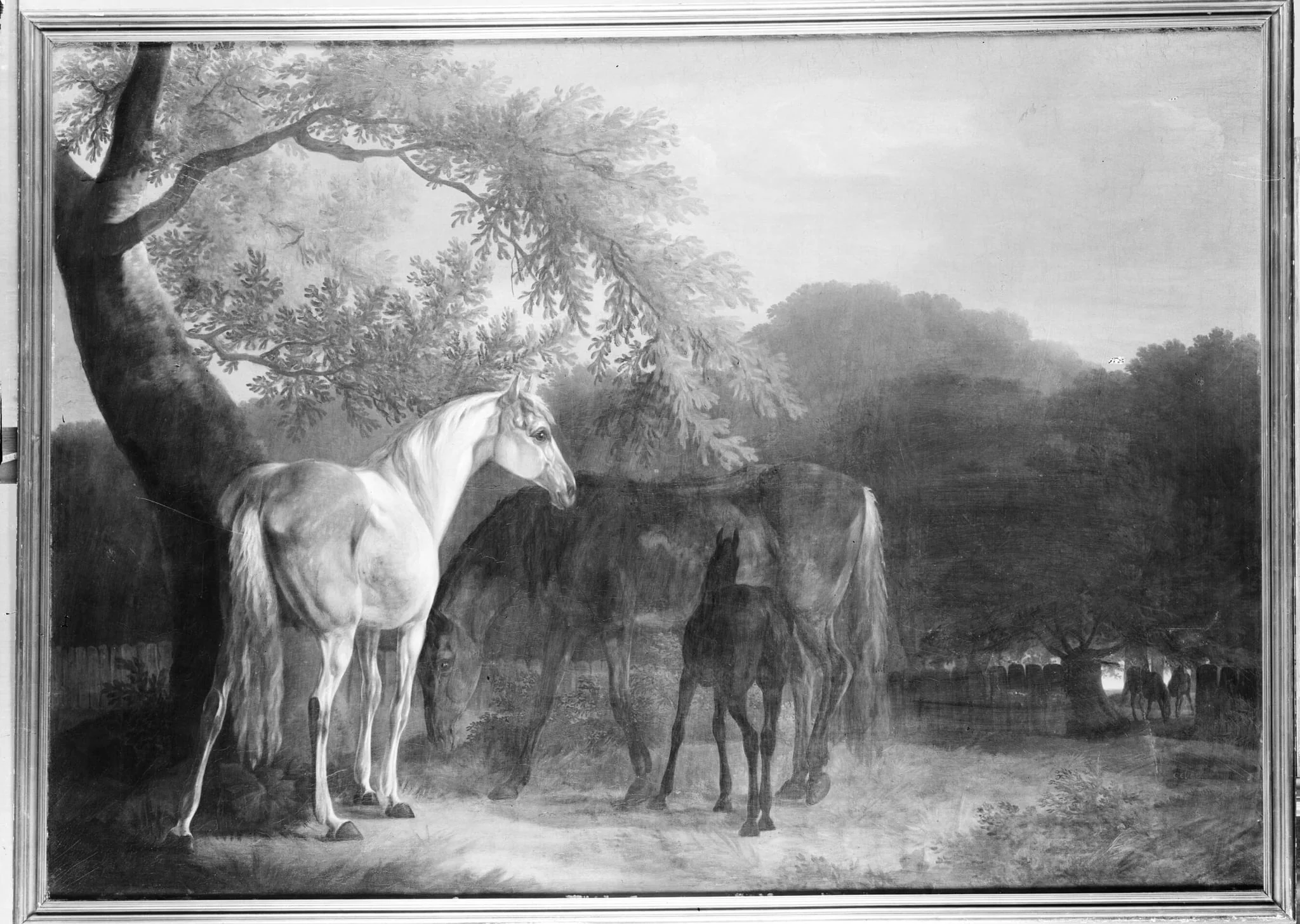 Heste i skovegn, by Unknown, 1820