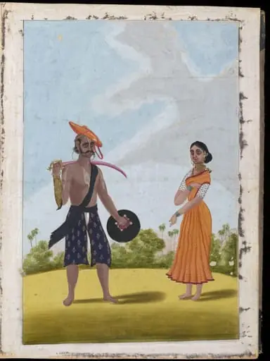 A soldier and his wife