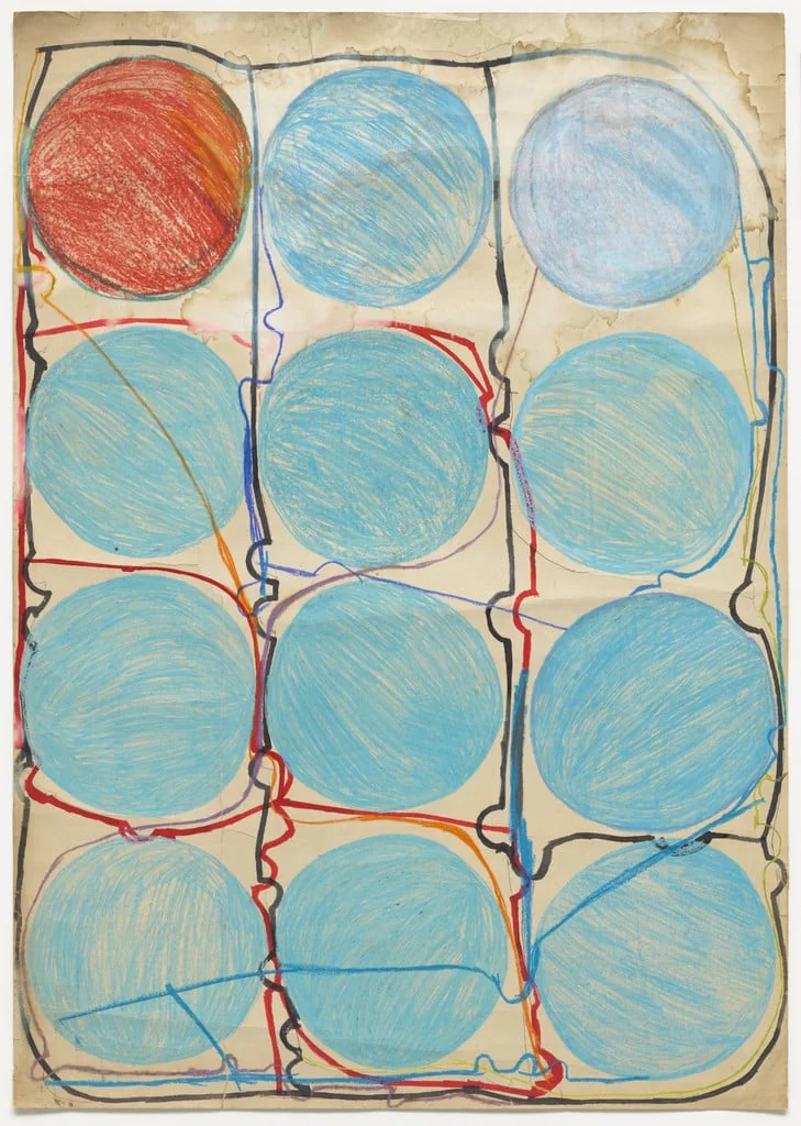 Untitled, by Atsuko Tanaka, watercolor, 1956