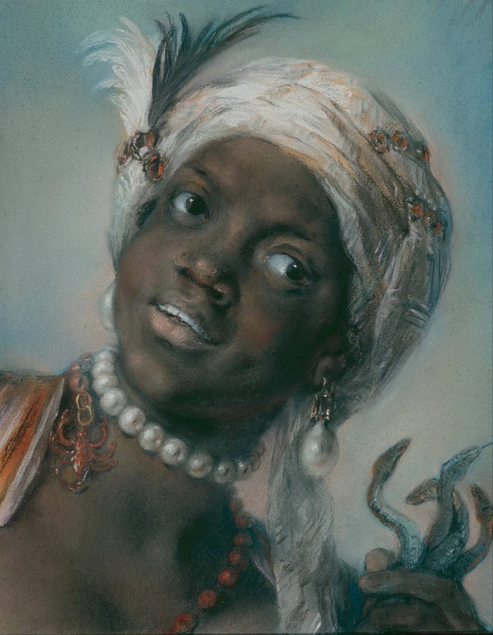 Africa, by Rosalba Carriera, unspecified, 1720