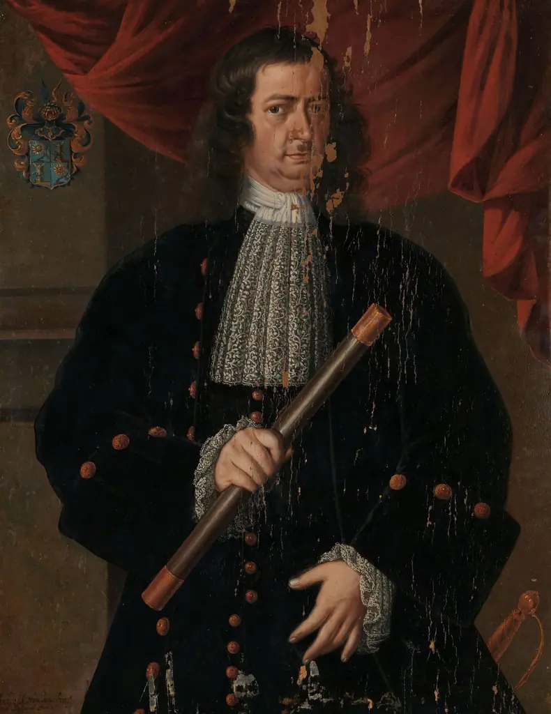 Portrait of Christoffel van Swoll (Swol, Zwol), Governor-General of the Dutch East Indies