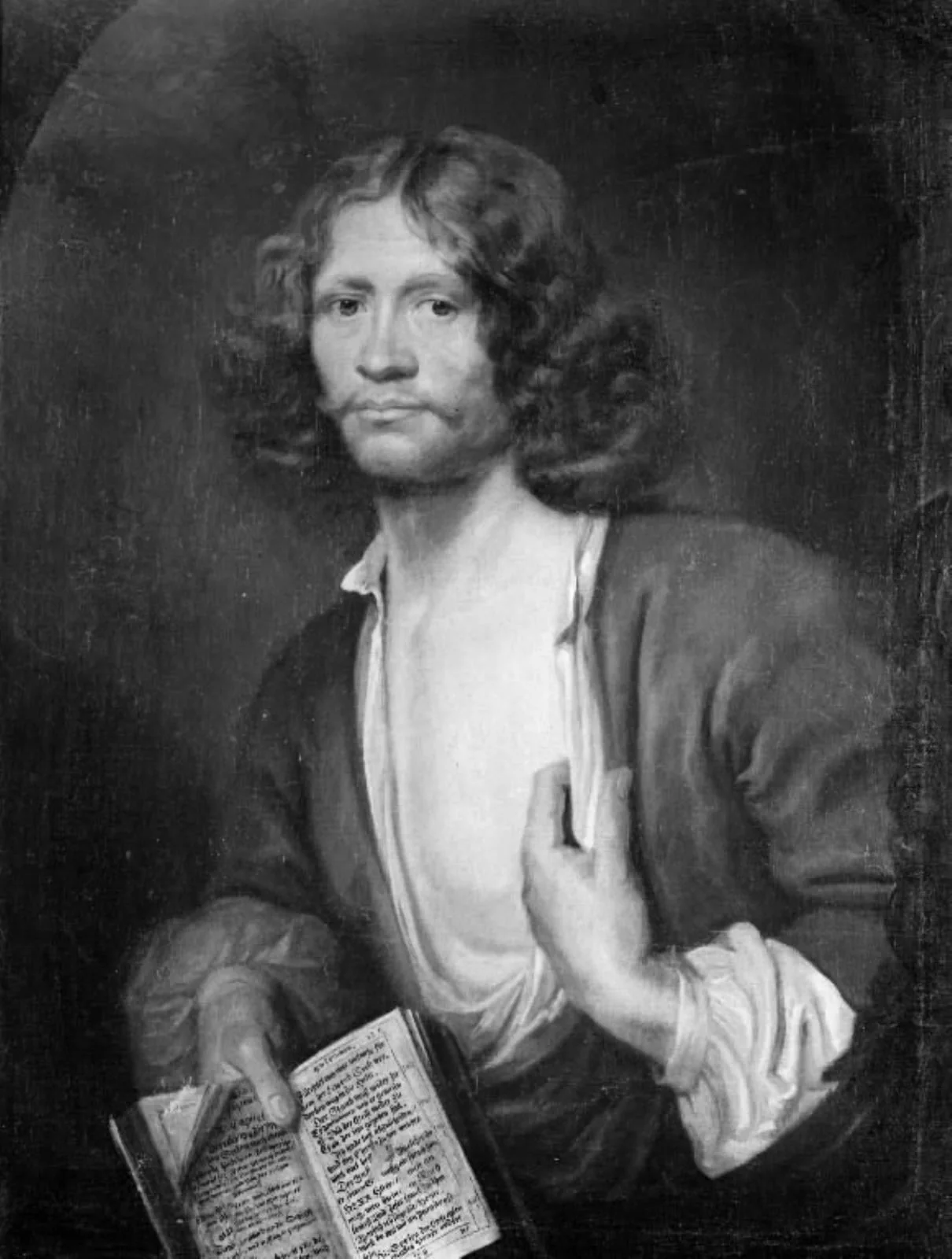 Portræt af en holstensk adelsmand, der fastede 40 dage, by Unknown, 1750
