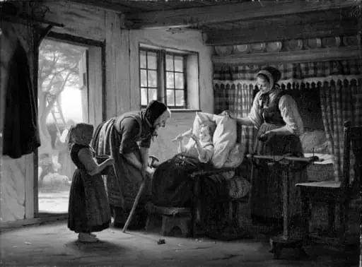 Granmother's visit to the little Convalescent