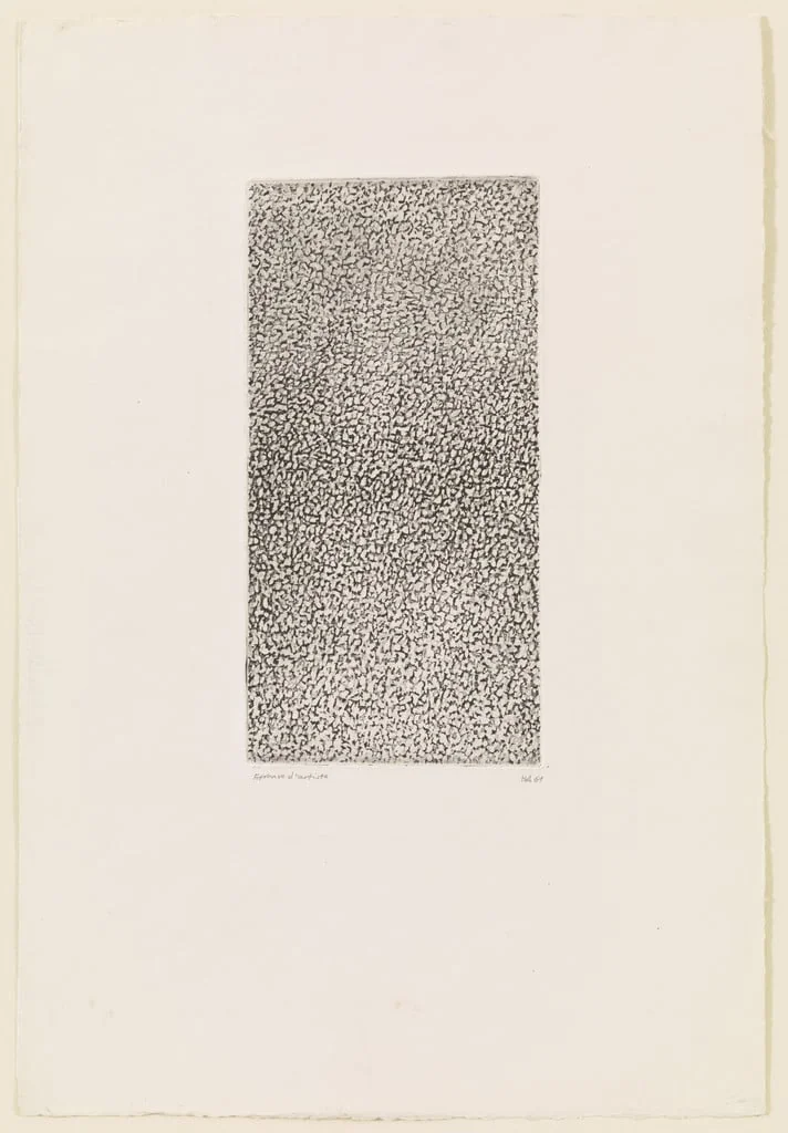 Untitled, by Hans Haacke, ink, 1961