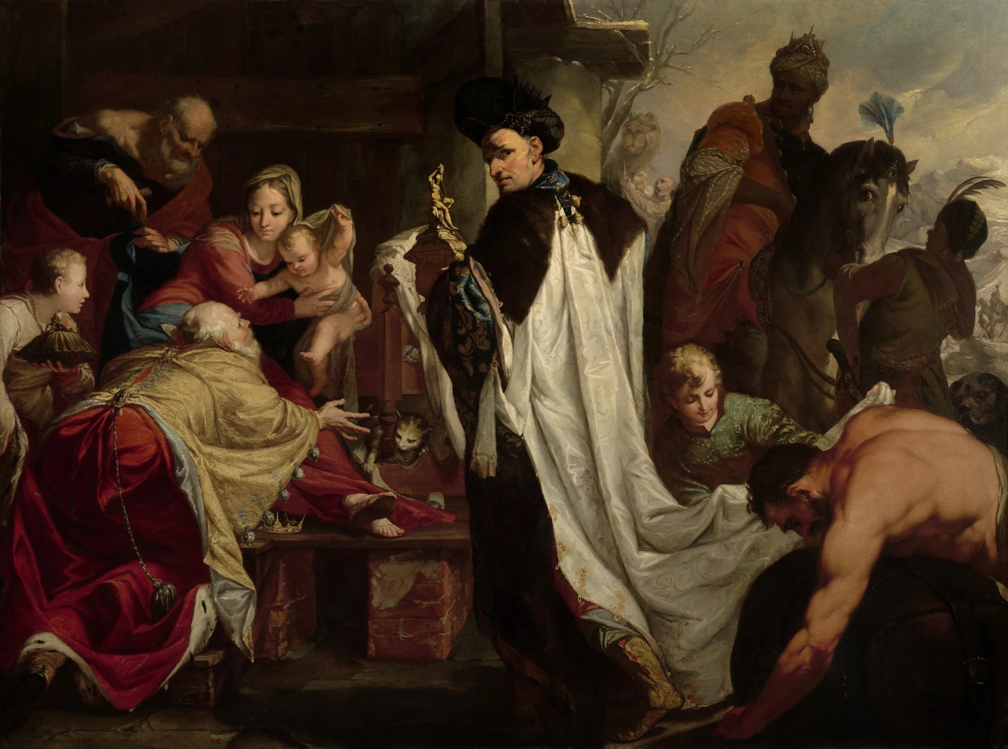 The Adoration of the Magi, by Antonio Bellucci, oil, 1700