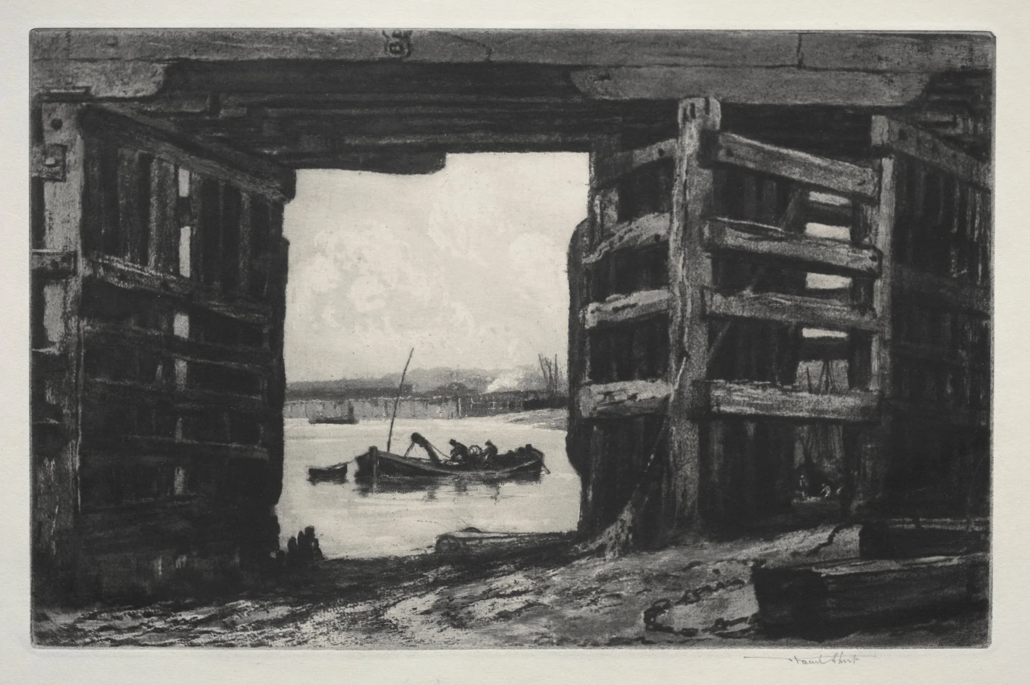 A Span of Old Battersea Bridge, by Frank Short, 1899