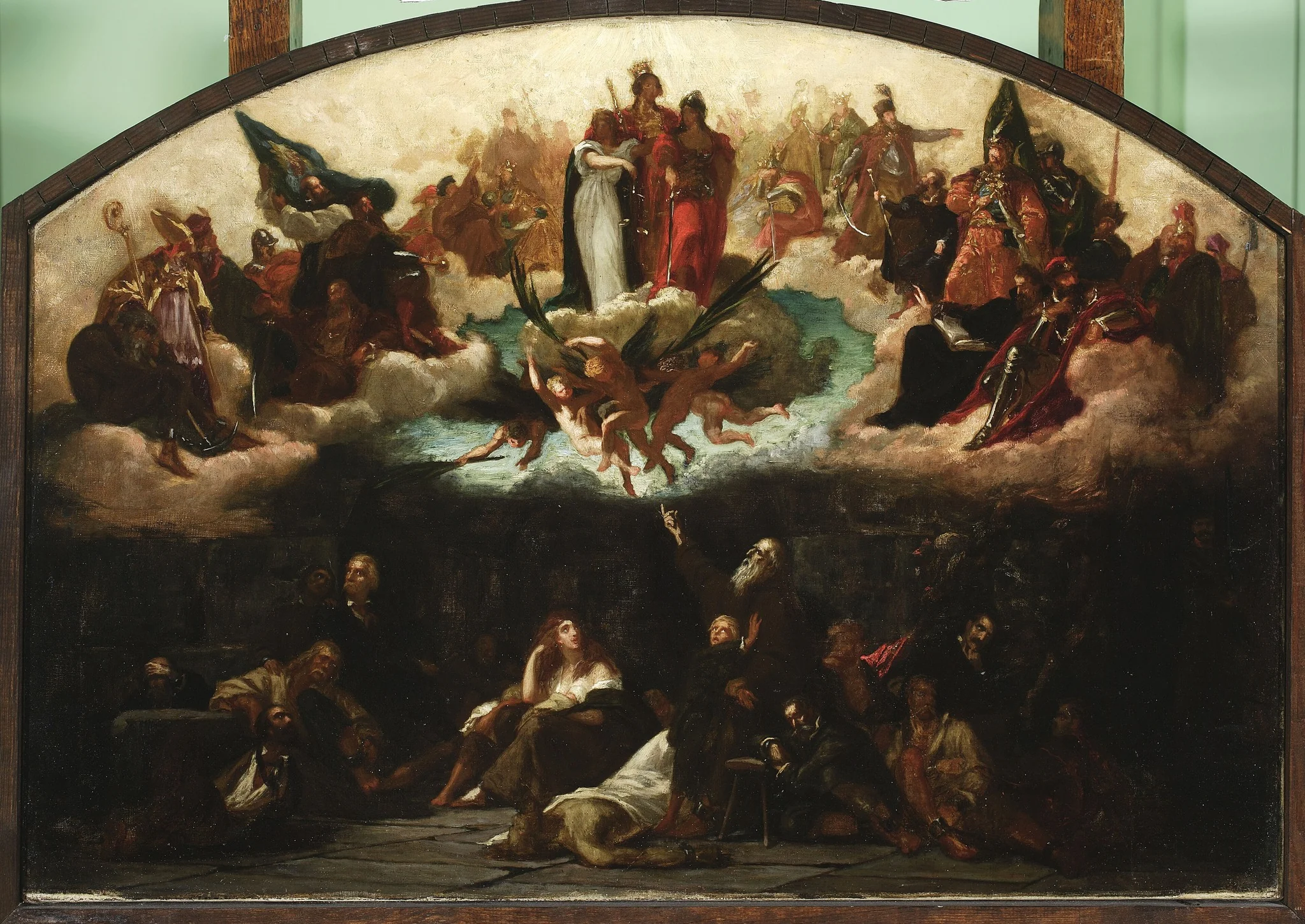 Allegory – “Vision in the prison”, by Henryk Rodakowski, oil, 1890