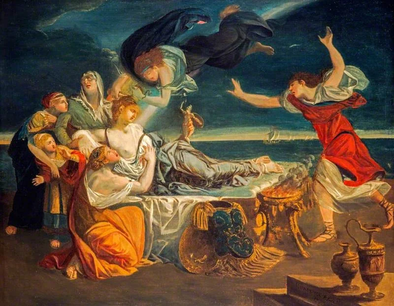 The Death of Dido, by Alexander Runciman, oil, 1790