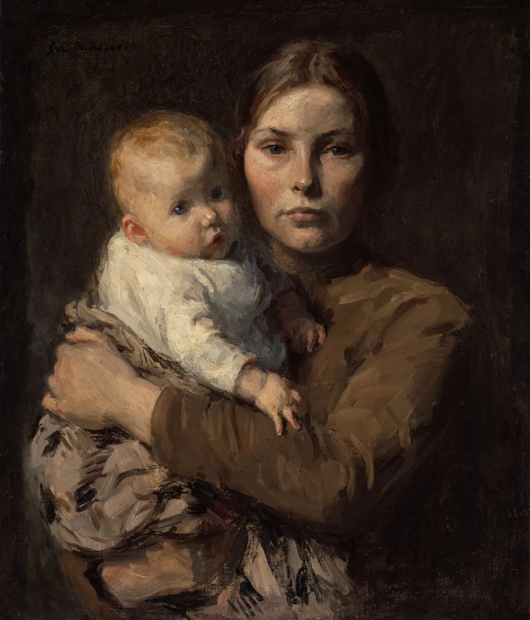Mother and Child, by Gari Melchers, oil, 1906