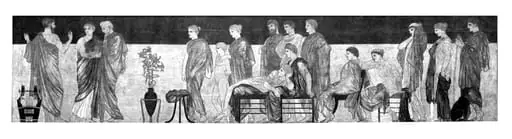 'An Ancient Greek Audience watching a performance of Antigone by Sophocles'