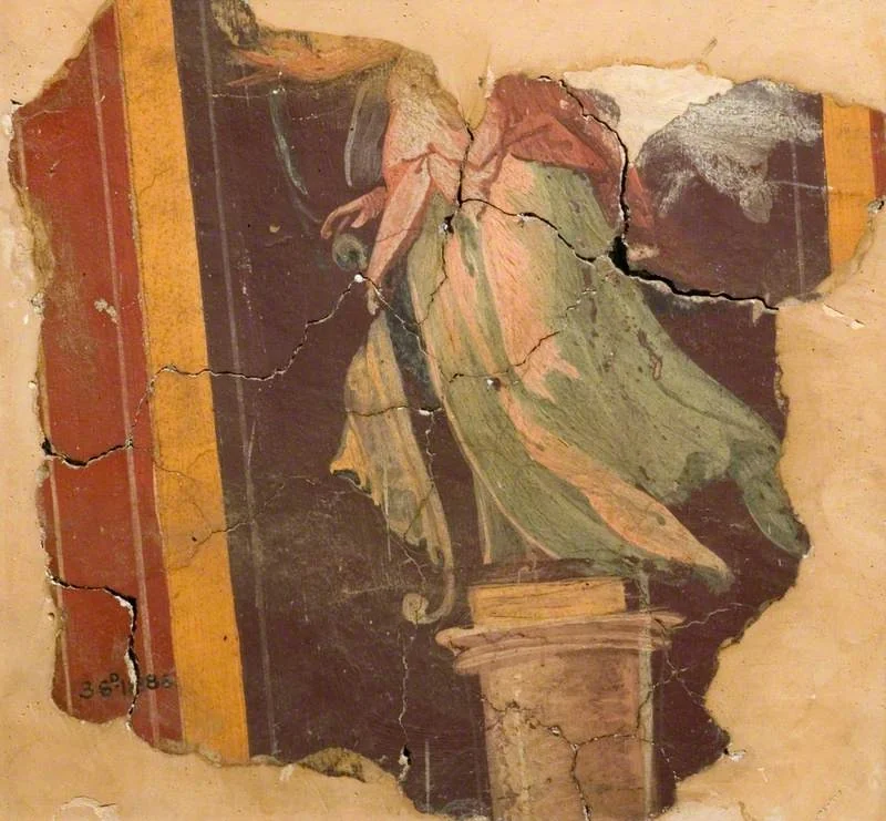 Lower Half of a Decorative Figure (fragment of a wall decoration), by Giovanni da Udine, unspecified, 1535