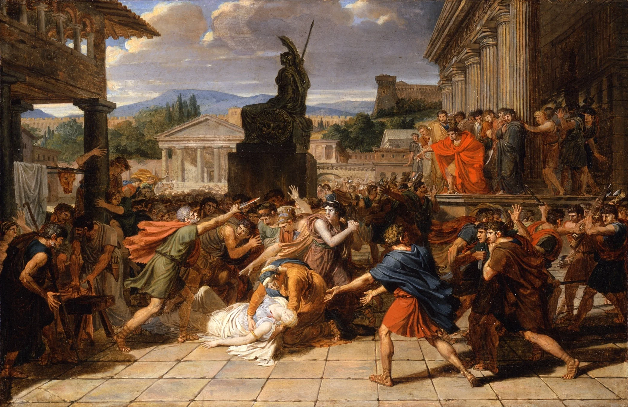 The Death of Virginia, by Guillaume Guillon-Lethière, unspecified, 1800