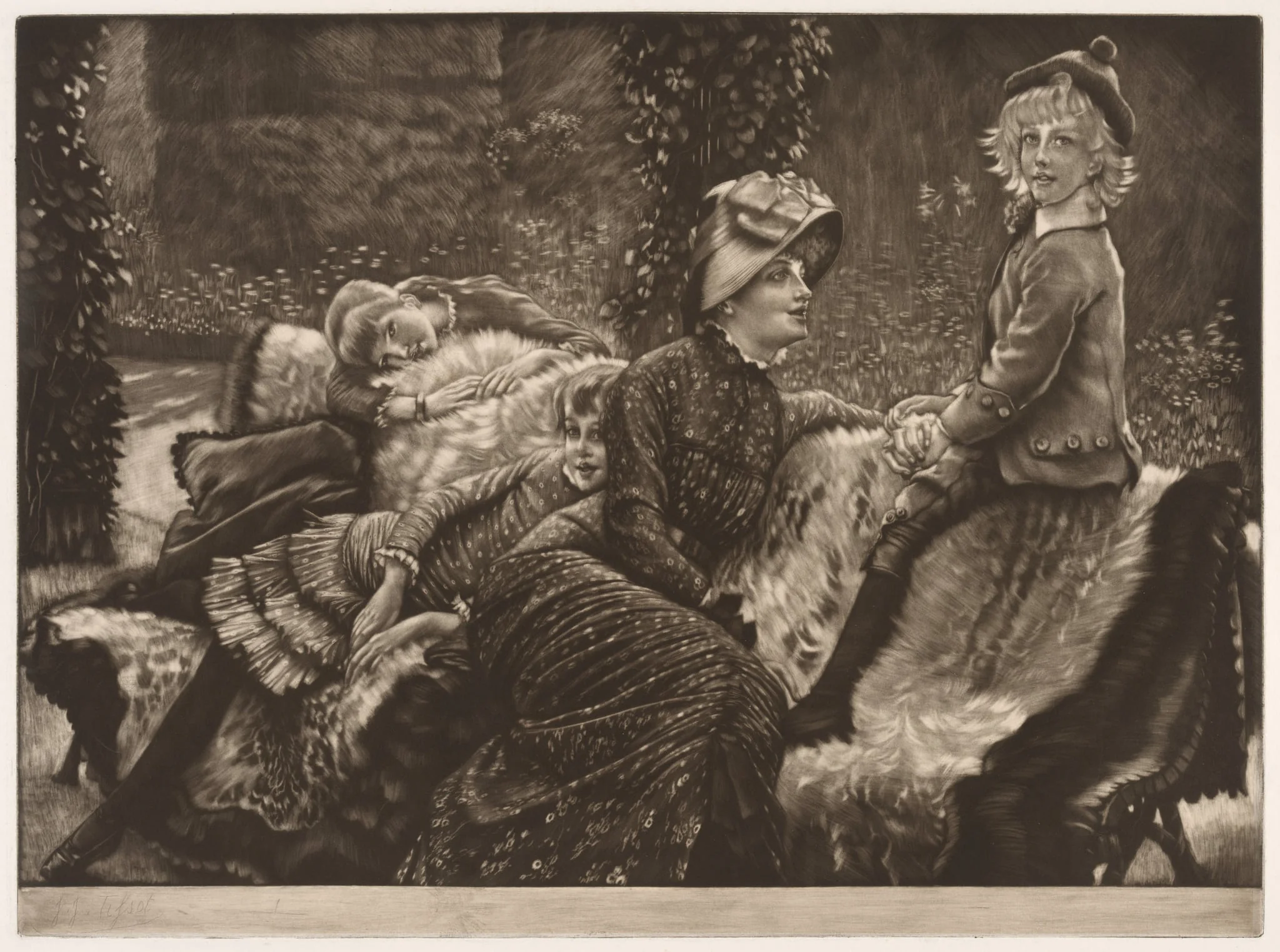 The Garden Bench, by James Tissot, 1883