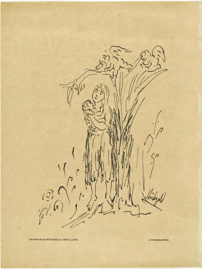 Untitled, by Stanislaus Stückgold, ink, 1917