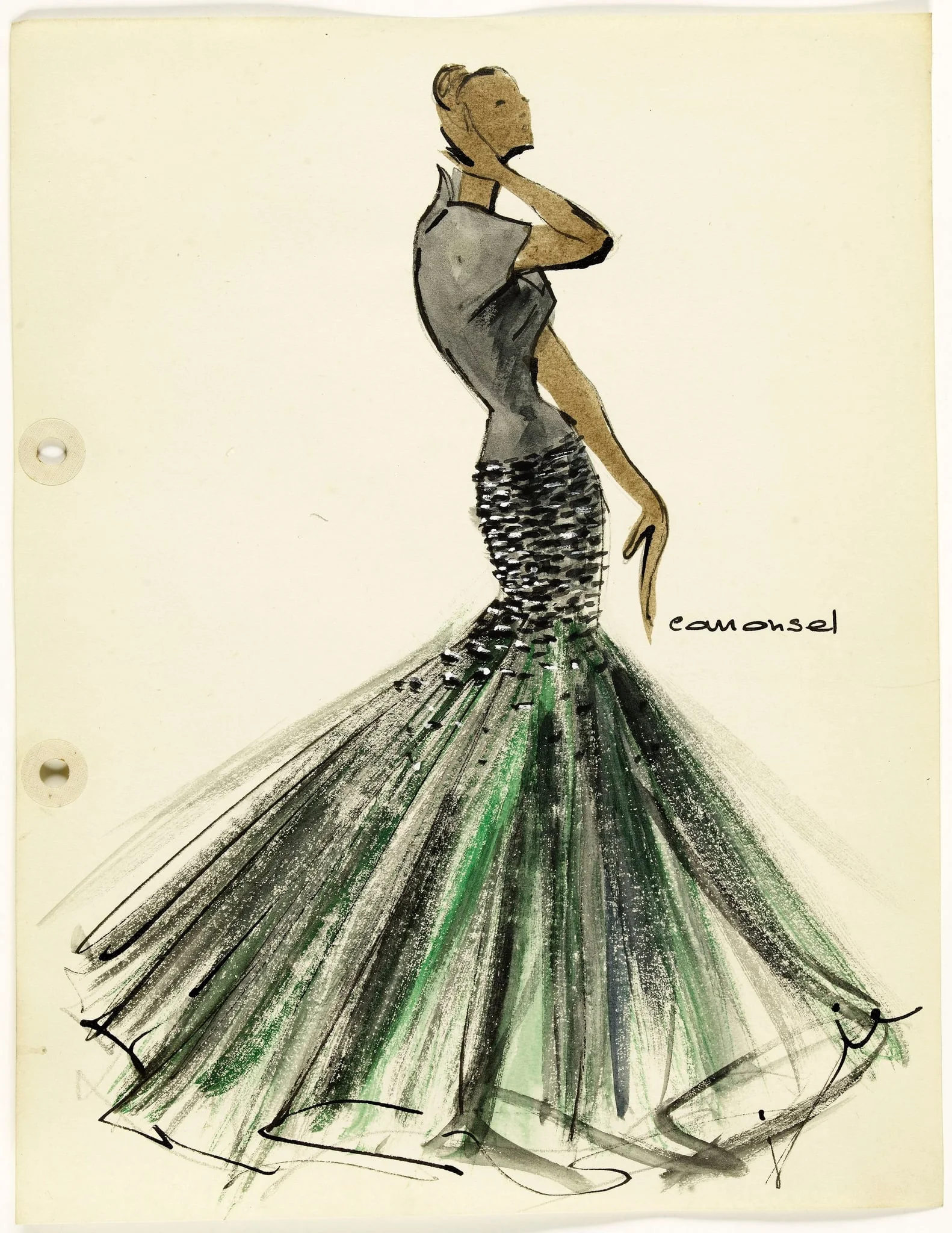 'Caroussel', by Marie-Louise Carven, 1951