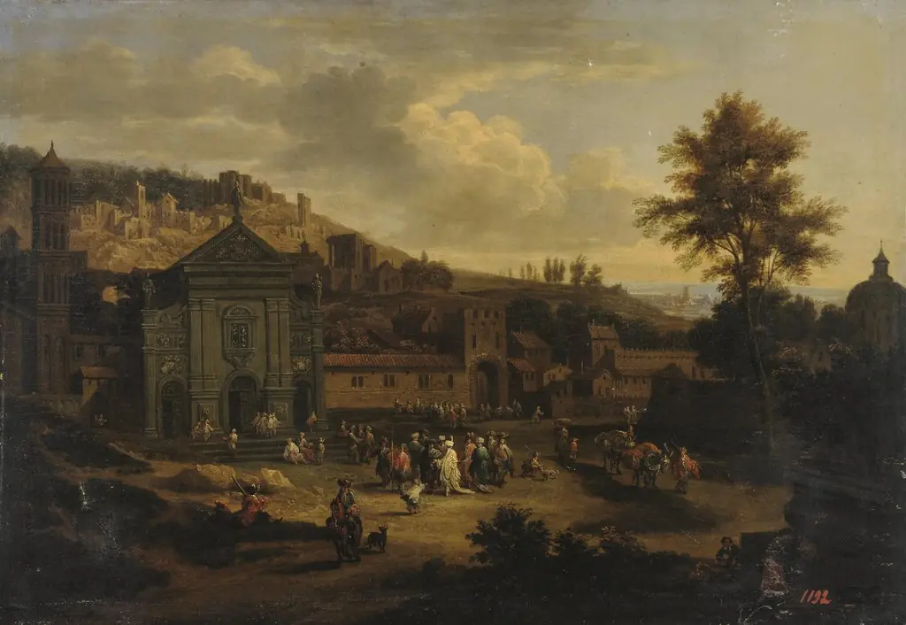 Square in a Seaside Town