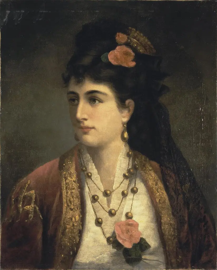 Portrait of Natalia Obrenovich, Queen of Serbia