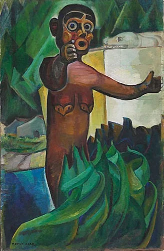 Guyasdoms D'Sonoqua, by Emily Carr, oil, 1930