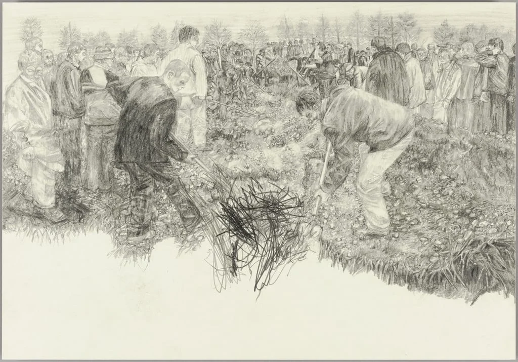 Untitled, by Susan Turcot, graphite, 2004