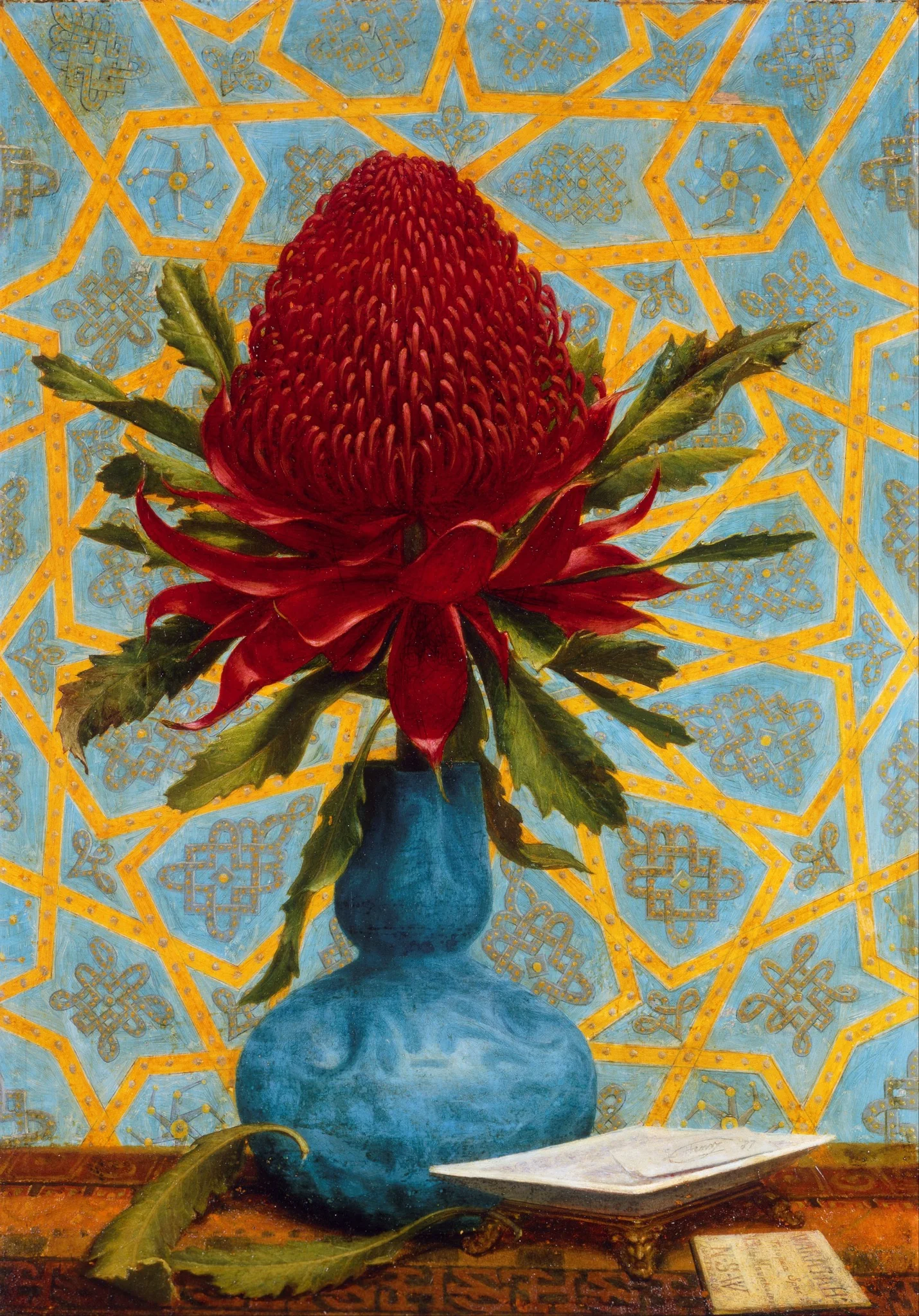 Waratah, by Lucien Henry, oil, 1894
