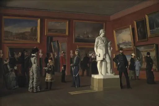 One of the Rooms in the Royal Collection of Paintings at Christiansborg Palace