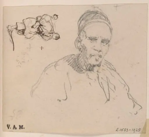 A Chinese man, and a boatwoman carrying a child