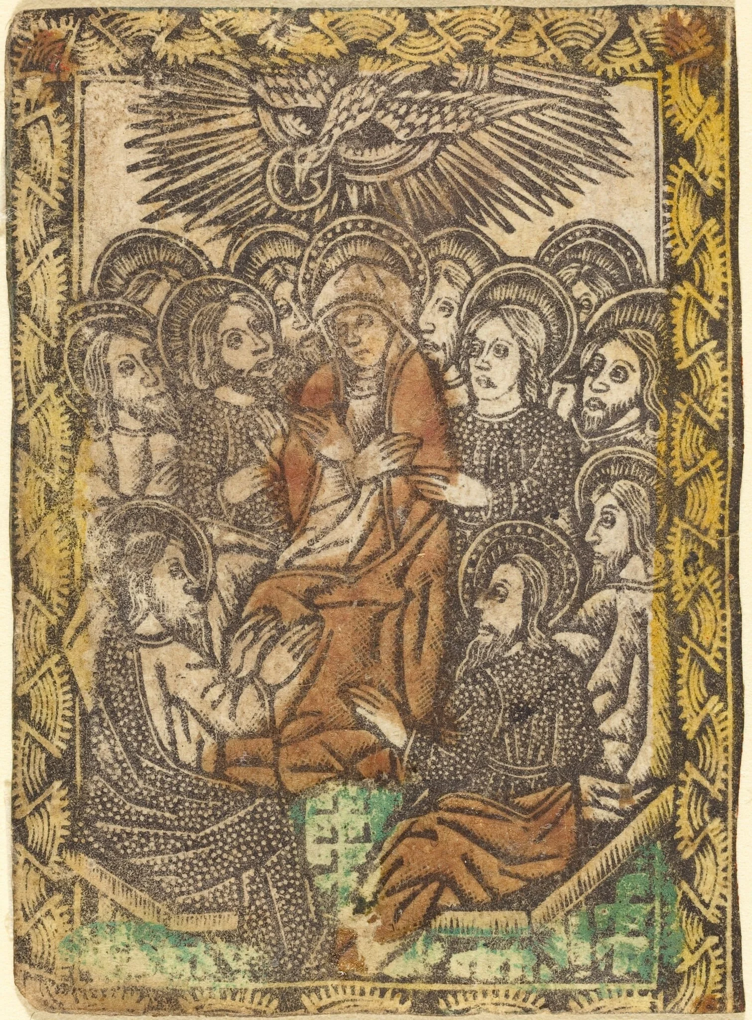Pentecost, by German 15th Century, paint, 1470