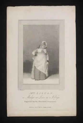 Mrs Liston as Madge in Love in a Village