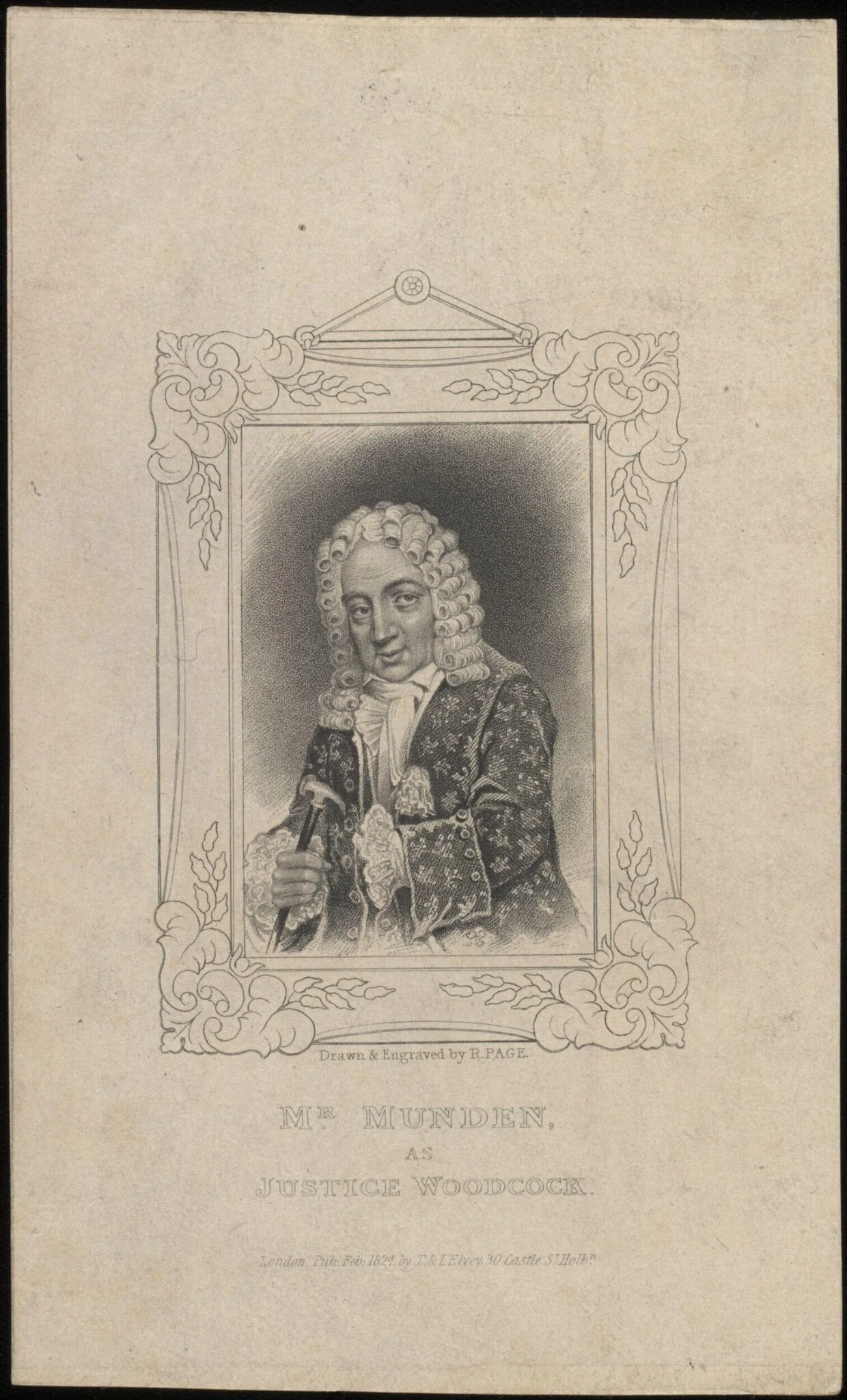 H Beard Print Collection, by R. Page, 1824