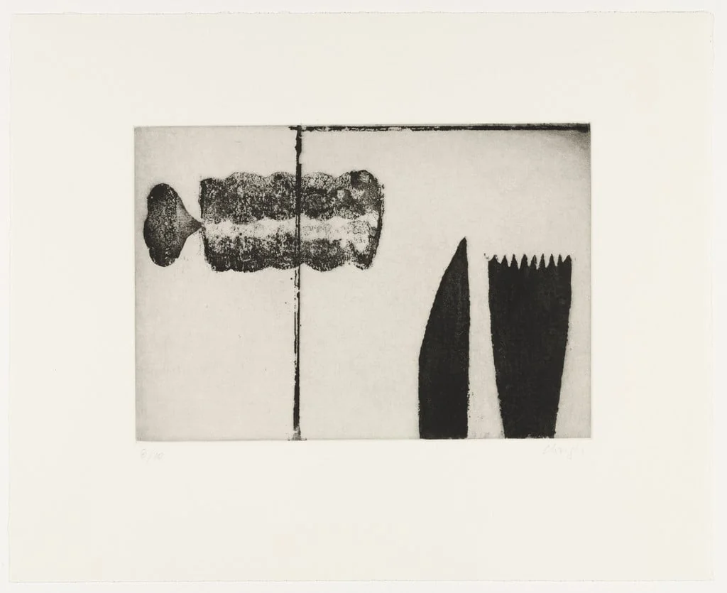 Untitled, by Prunella Clough, ink, 1991