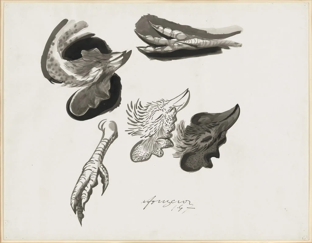 Untitled, by André Fougeron, ink, 1947