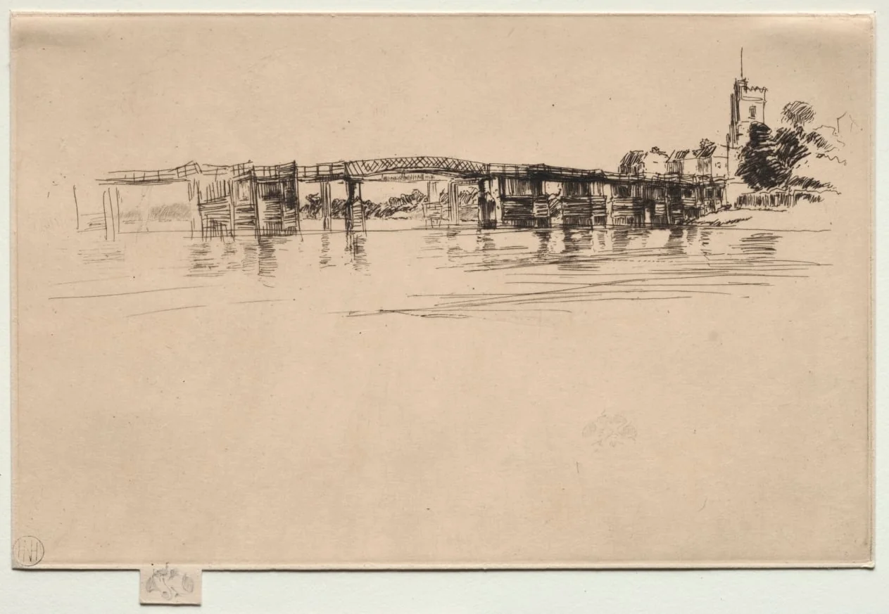 The Little Putney, No. 1, by James McNeill Whistler, 1879
