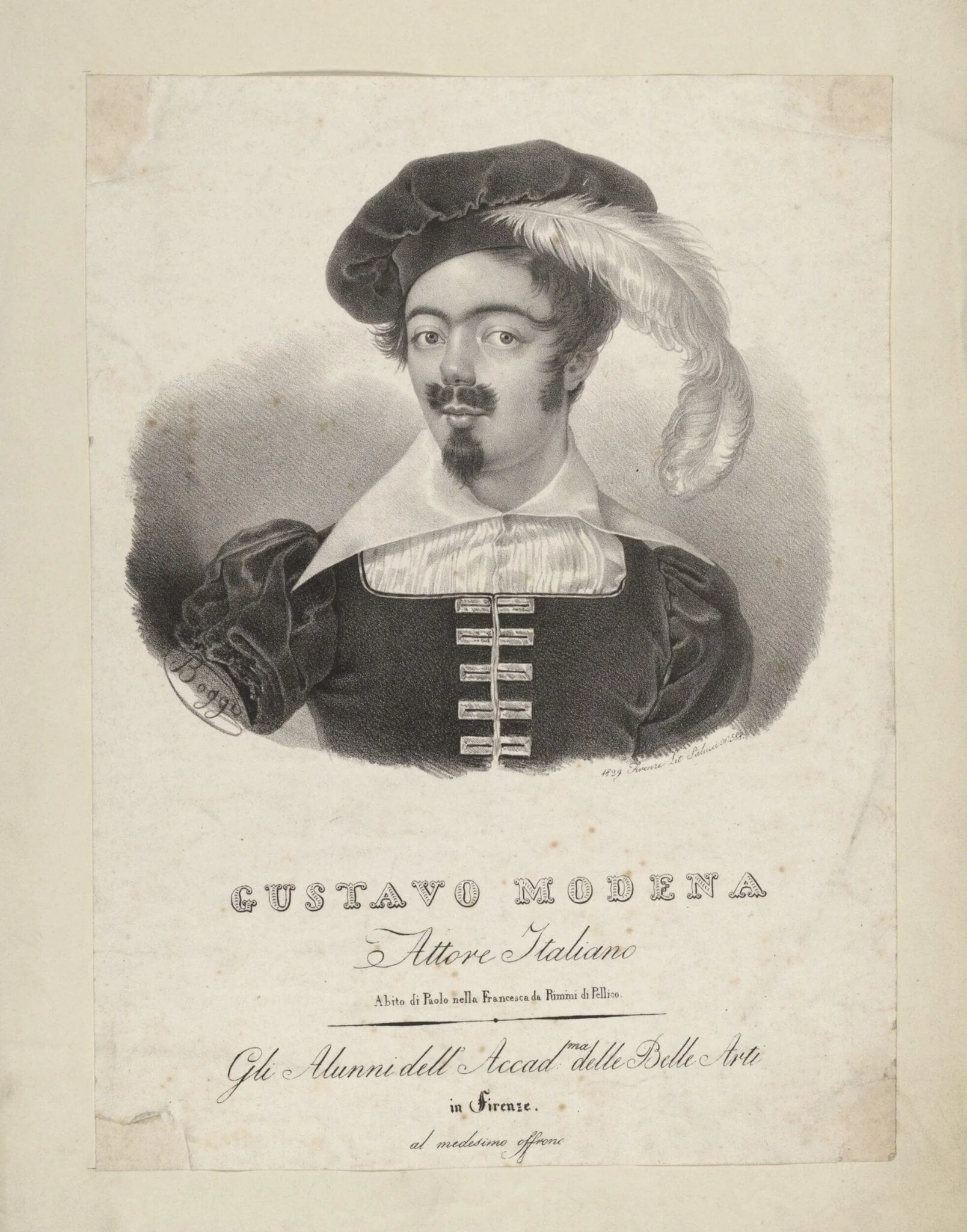 H Beard Print Collection, by Alessandro Salucci, 1850