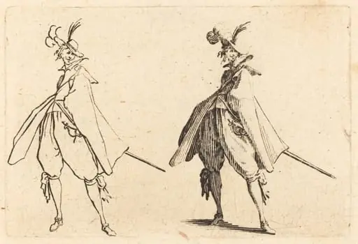Gentleman in Large Mantle, Front View