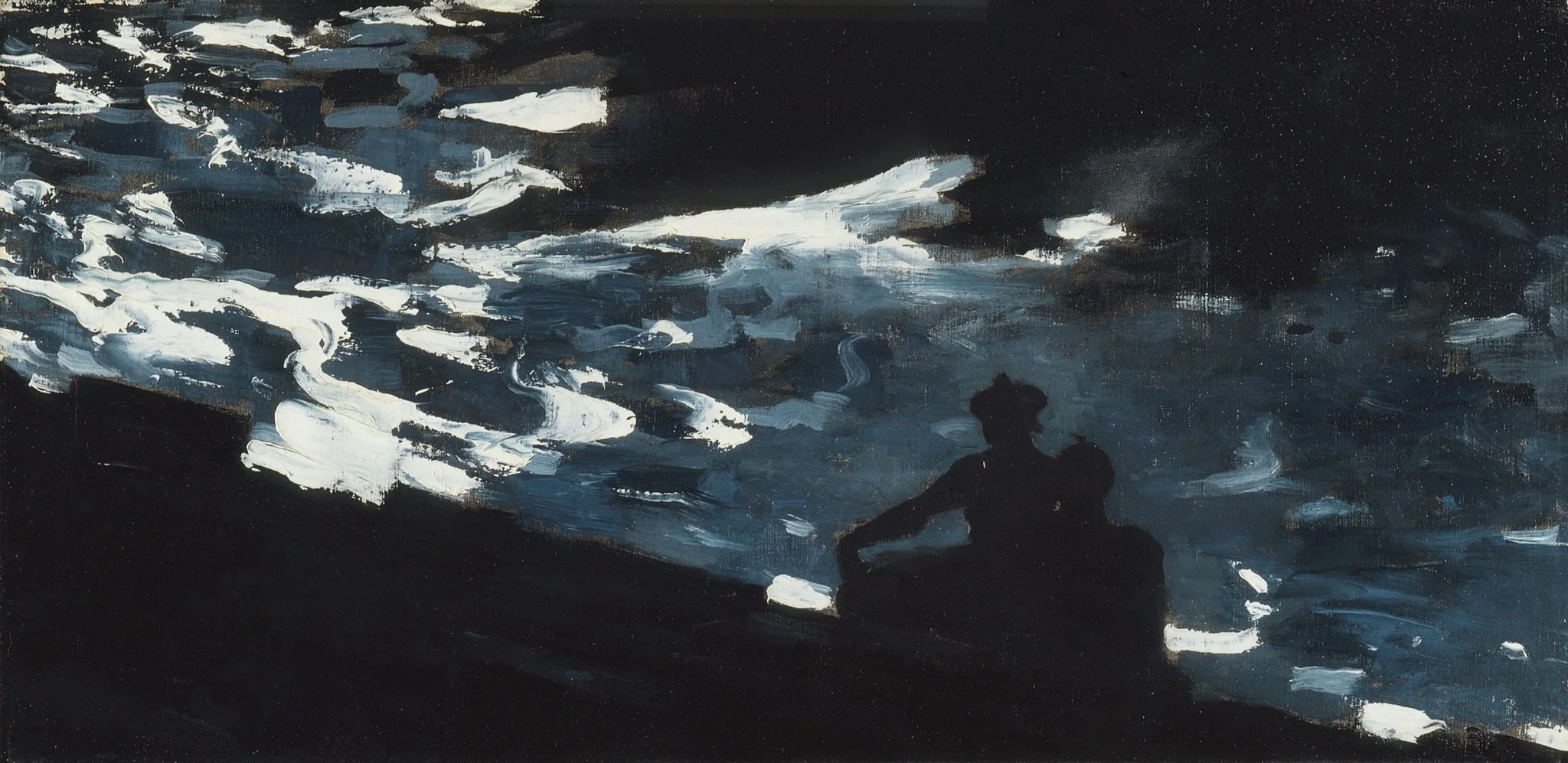 Moonlight on the Water, by Winslow Homer, oil, 1896