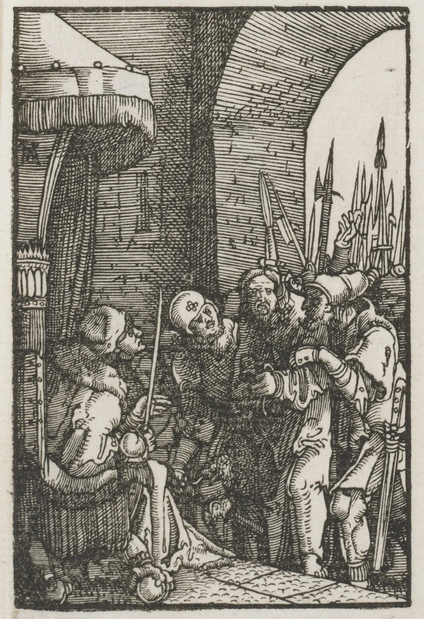 The Fall and Redemption of Man:  Christ before Pilate, by Albrecht Altdorfer, 1515