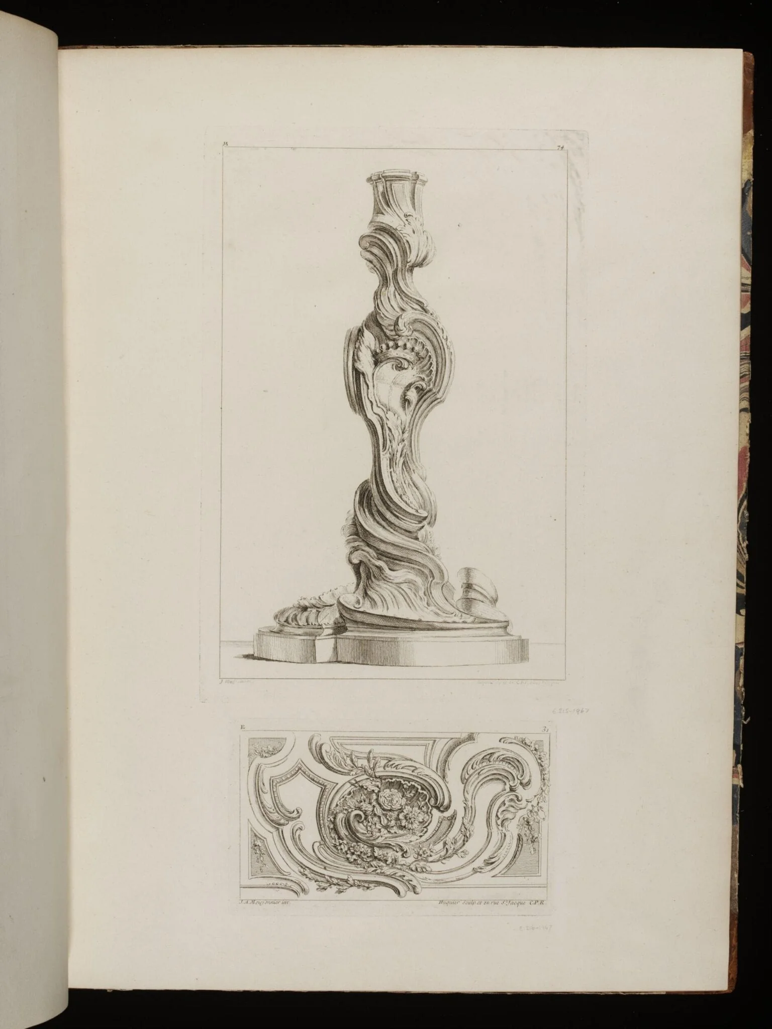 Dousieme livre des Oeuvres de J. A. Messonnier [<i>sic</i>] Livre de Chandeliers de Sculpture en Argent