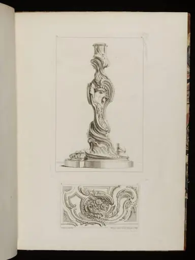 Dousieme livre des Oeuvres de J. A. Messonnier [<i>sic</i>] Livre de Chandeliers de Sculpture en Argent