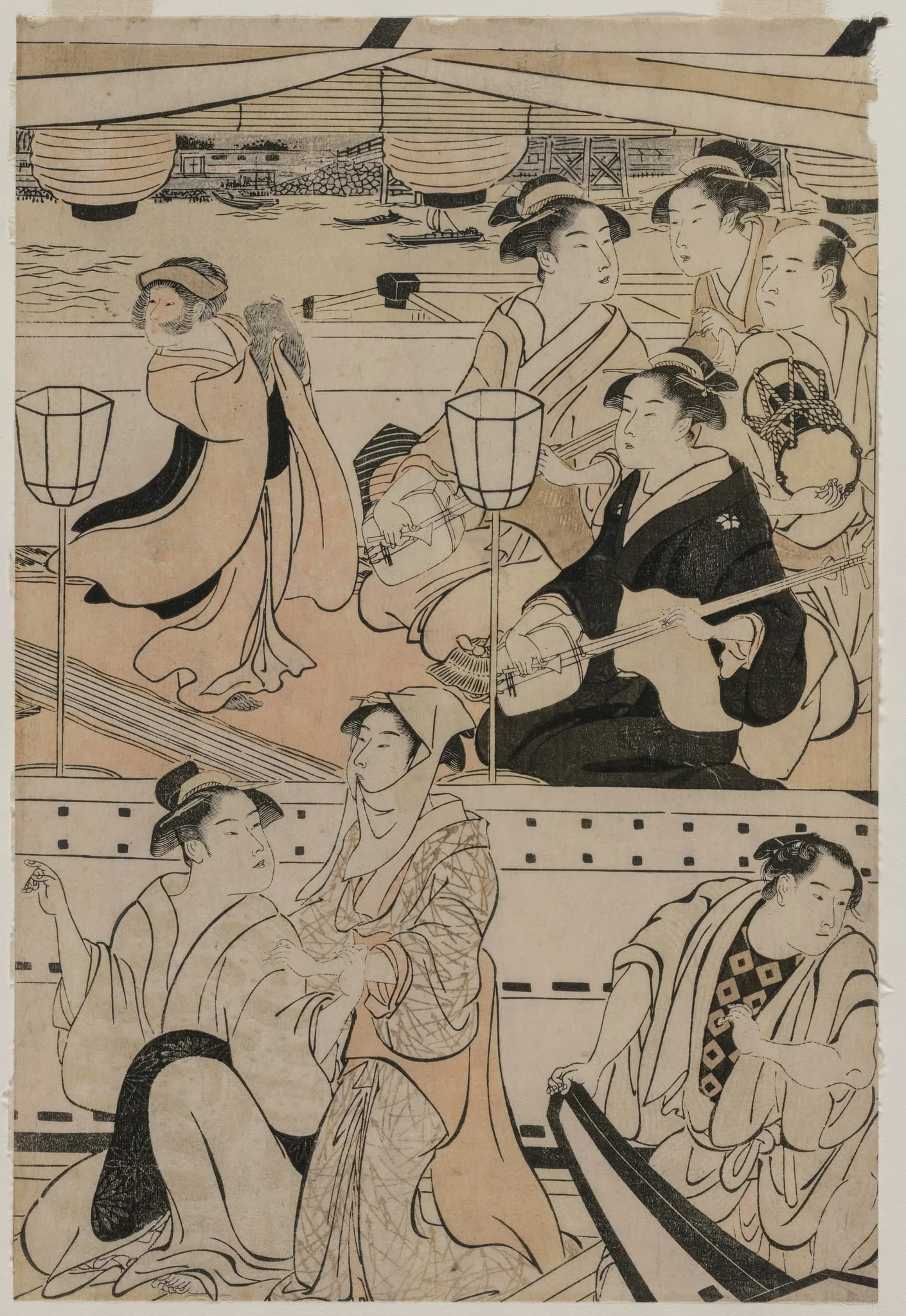 Boating Party on the Sumida River, by Torii Kiyonaga, 1789