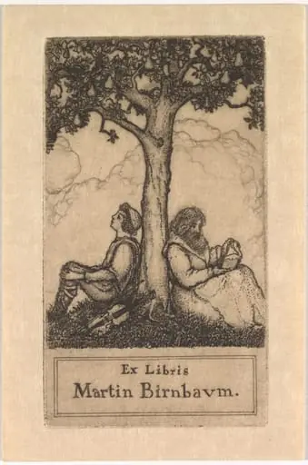 Bookplate of Martin Birnbaum
