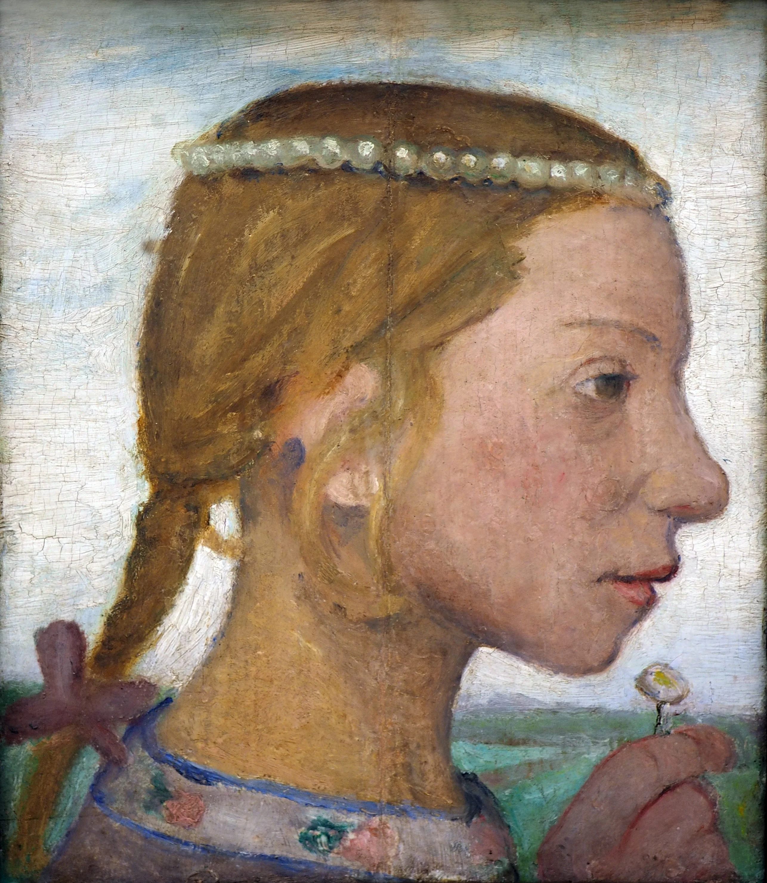 Young Girl, by Paula Modersohn-Becker, unspecified, 1901