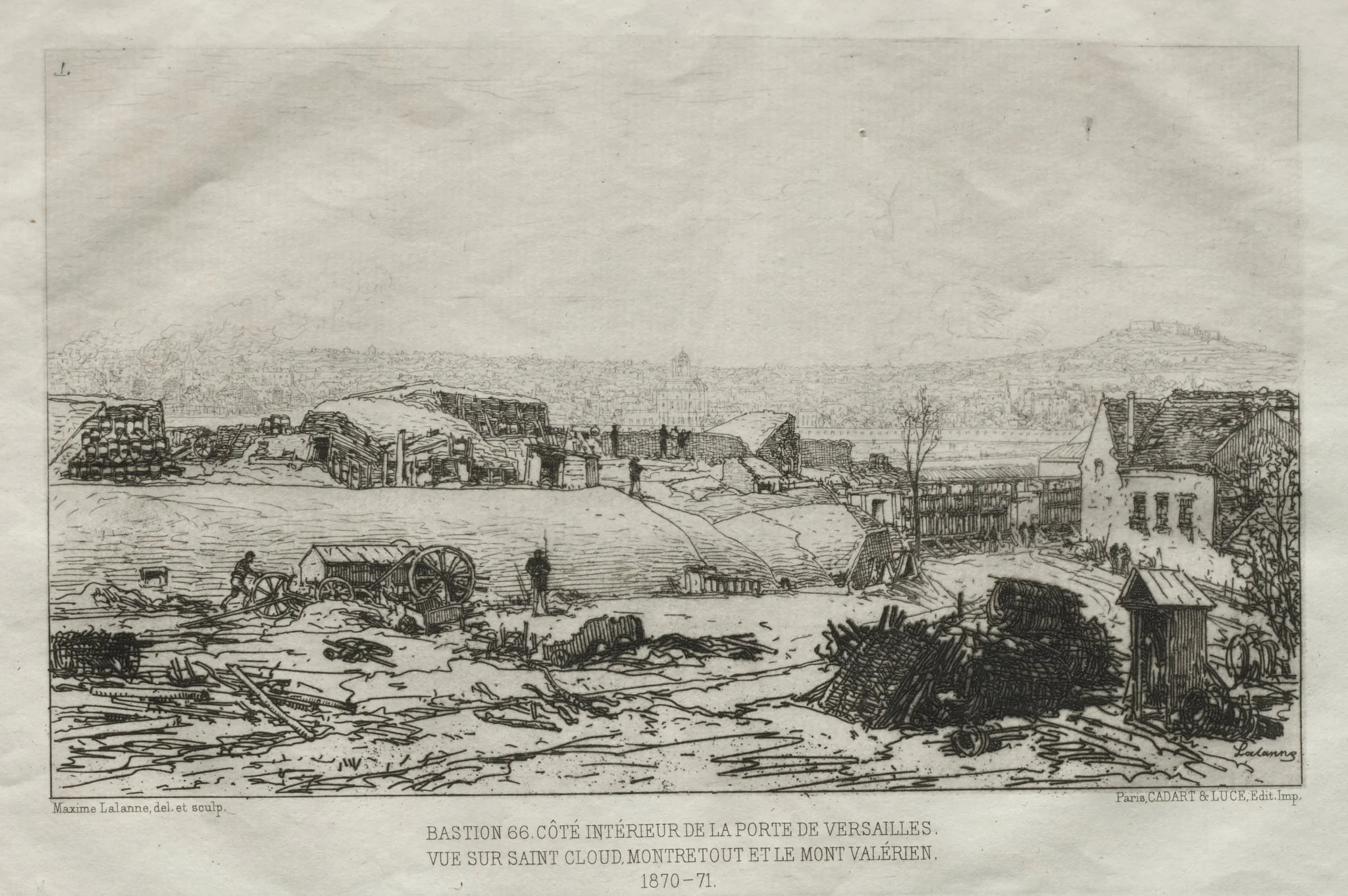 Bastion 66, by Maxime Lalanne, 1870